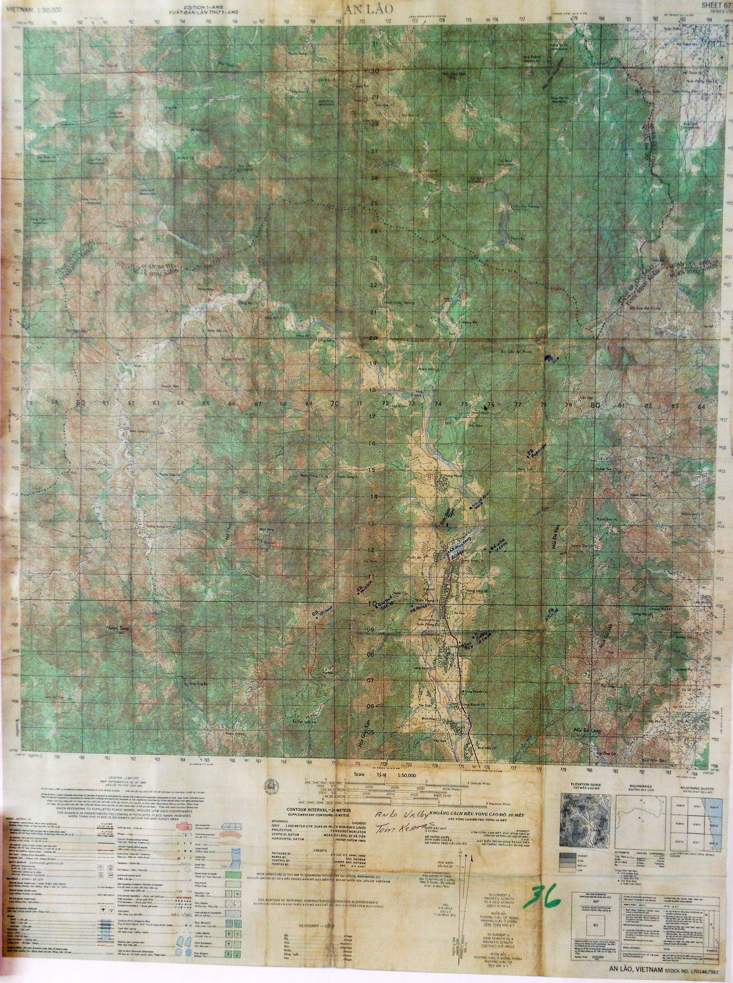 An Lao Valley Vietnam Map MAP of the Red Warriors